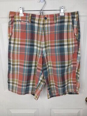 Polo Jeans Co Ralph Lauren Shorts Mens 36 Plaid Classic Preppy Summer Vintage
